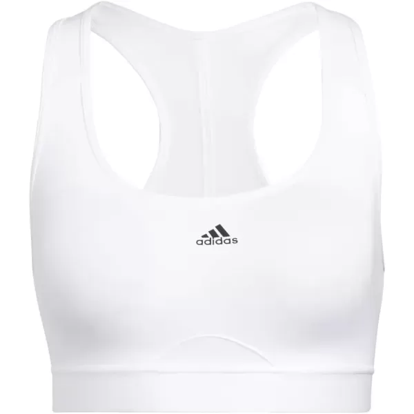 imageadidas Womens Training Medium Support Good Level Bra PaddedWhite