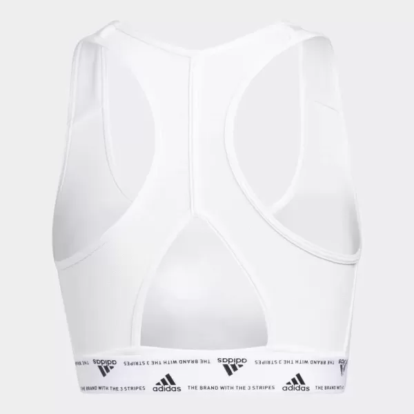 imageadidas Womens Training Medium Support Good Level Bra PaddedWhite