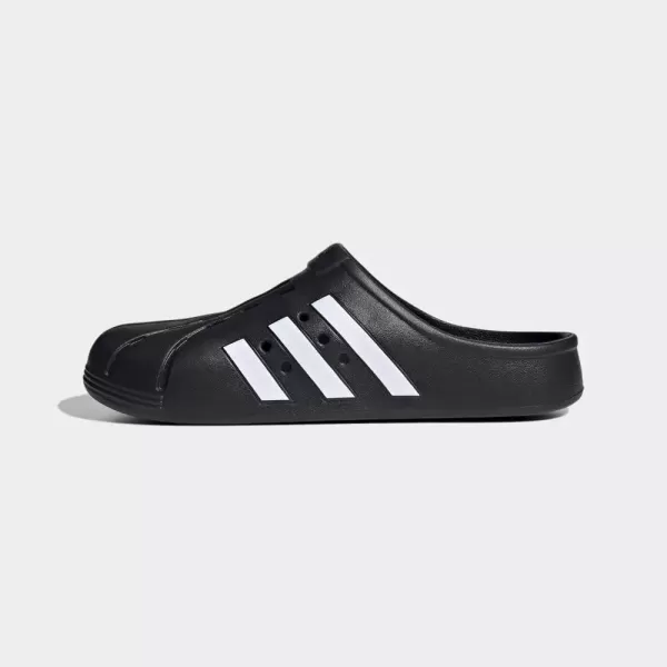 imageadidas unisexadult Adilette ClogCore BlackWhiteCore Black