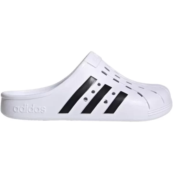 imageadidas unisexadult Adilette ClogFootwear WhiteCore BlackFootwear White