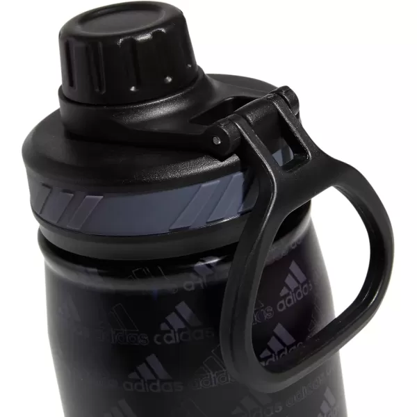 imageadidas 600 ML 20 oz Metal Water Bottle HotCold DoubleWalled Insulated 188 Stainless SteelBOS Mini Monogram BlackBlackOnix Grey