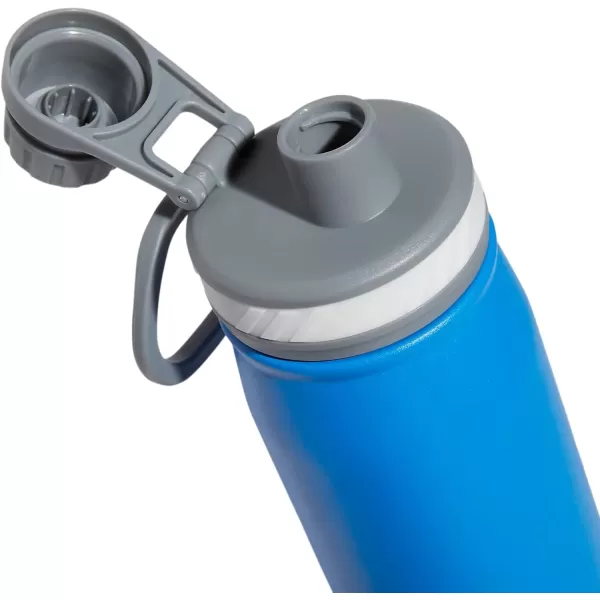 imageadidas 600 ML 20 oz Metal Water Bottle HotCold DoubleWalled Insulated 188 Stainless SteelBlue RushWhiteGrey