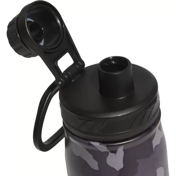 imageadidas 600 ML 20 oz Metal Water Bottle HotCold DoubleWalled Insulated 188 Stainless SteelCamouflage CarbonBlackWhite