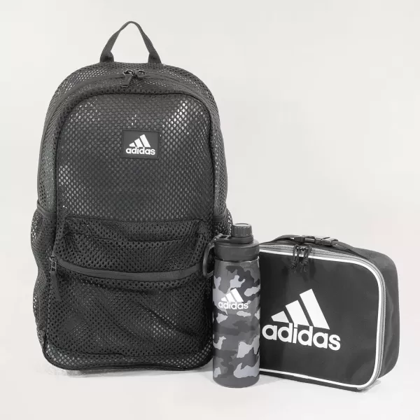 imageadidas 600 ML 20 oz Metal Water Bottle HotCold DoubleWalled Insulated 188 Stainless SteelCamouflage CarbonBlackWhite