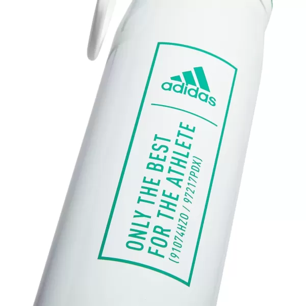 imageadidas 600 ML 20 oz Metal Water Bottle HotCold DoubleWalled Insulated 188 Stainless SteelWhiteCourt Green