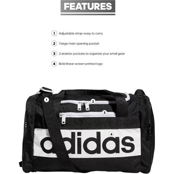 imageadidas Court Lite Duffel BlackWhite One SizeBlackWhite