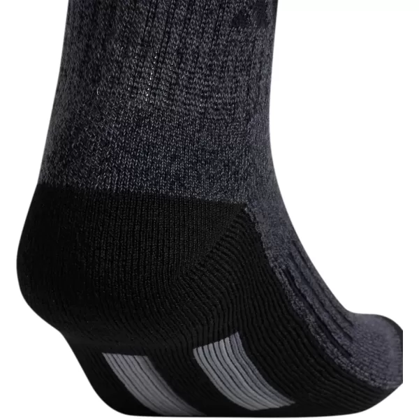 imageadidas Mens Cushioned Quarter Socks 3 PairsBlackOnix GreyGrey