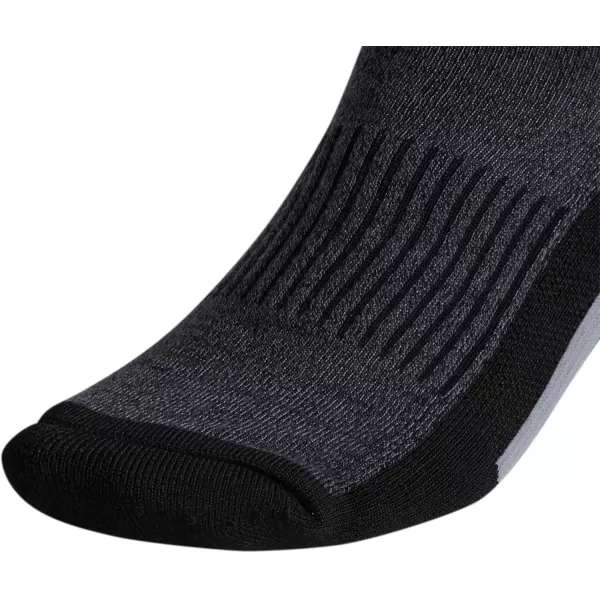 imageadidas Mens Cushioned Quarter Socks 3 PairsBlackOnix GreyGrey