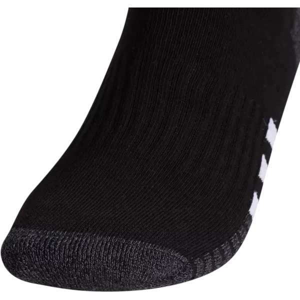 imageadidas Mens Cushioned Quarter Socks 3 PairsBlackOnix GreyWhite