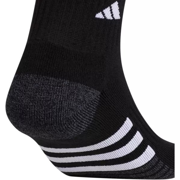 imageadidas Mens Cushioned Quarter Socks 3 PairsBlackOnix GreyWhite