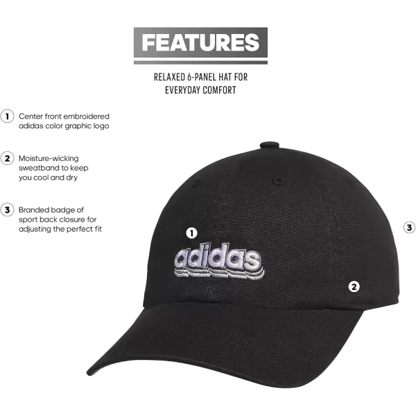 imageadidas Saturday Relaxed Adjustable CapBlackOnix GreyGrey