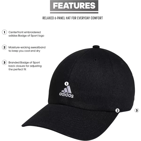 imageadidas Saturday Relaxed Adjustable CapBlackWhite