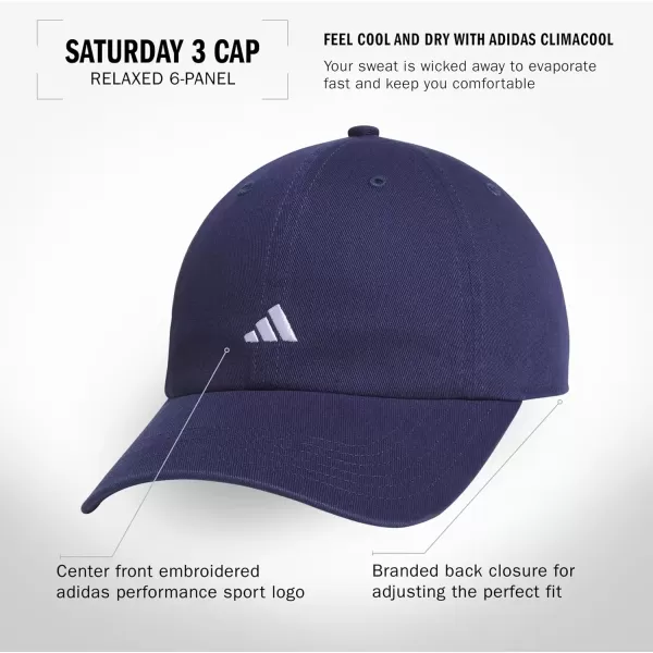 imageadidas Saturday Relaxed Adjustable CapDark BlueWhite