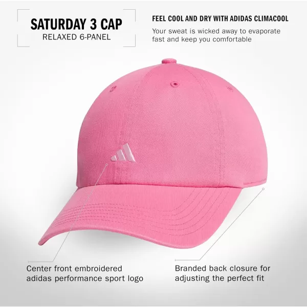 imageadidas Saturday Relaxed Adjustable CapPink FusionClear Pink