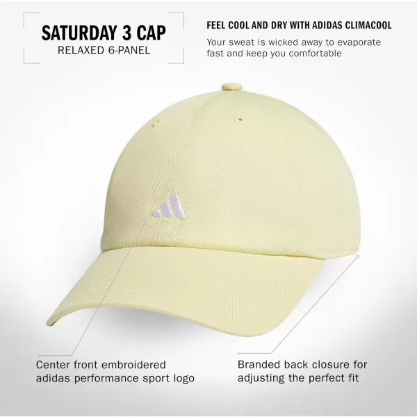 imageadidas Saturday Relaxed Adjustable CapPowder YellowWhite