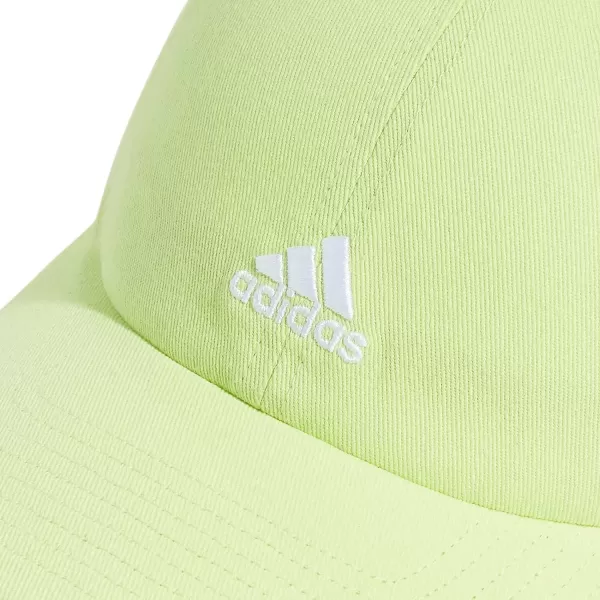 imageadidas Saturday Relaxed Adjustable CapPulse Lime GreenWhite