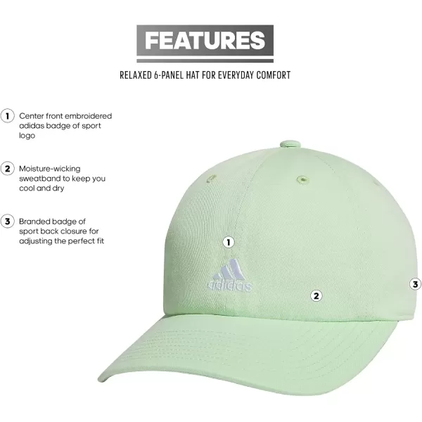 imageadidas Saturday Relaxed Adjustable CapSemi Green SparkWhite