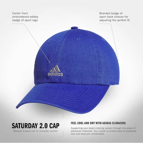 imageadidas Saturday Relaxed Adjustable CapSemi Lucid BlueGrey Two