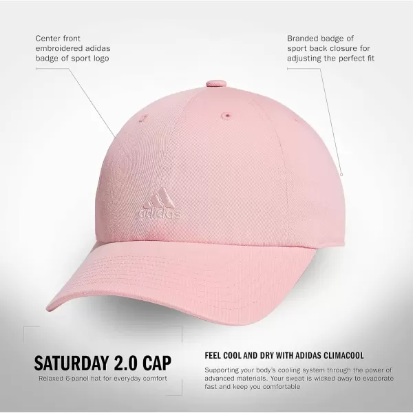 imageadidas Saturday Relaxed Adjustable CapSemi Pink SparkSandy Pink