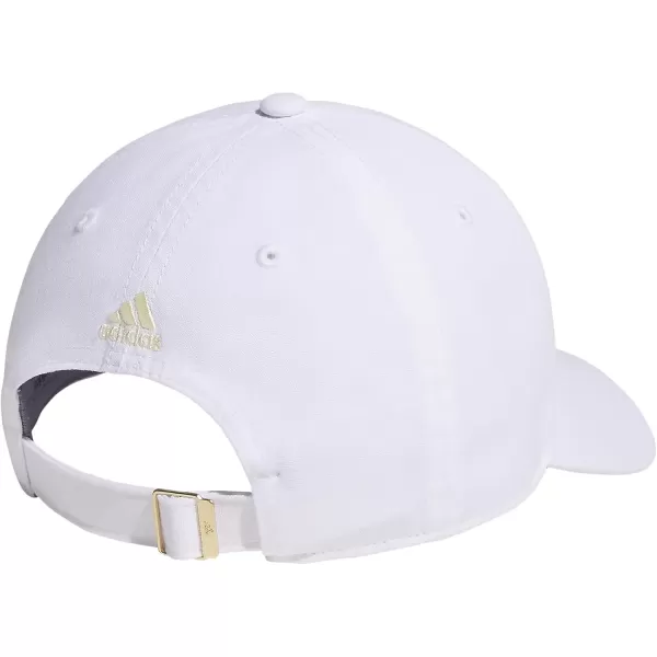 imageadidas Saturday Relaxed Adjustable CapWhiteAlmost YellowOrange Tint