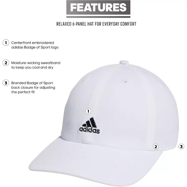 imageadidas Saturday Relaxed Adjustable CapWhiteBlack