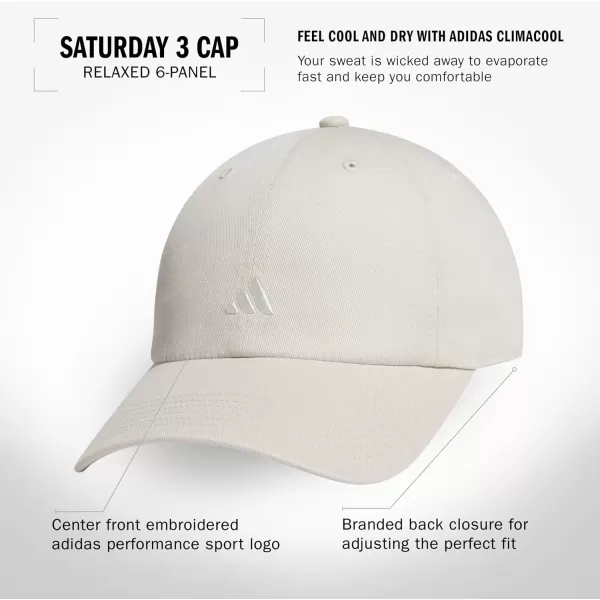 imageadidas Saturday Relaxed Adjustable CapWonder Alumina GreyOff White