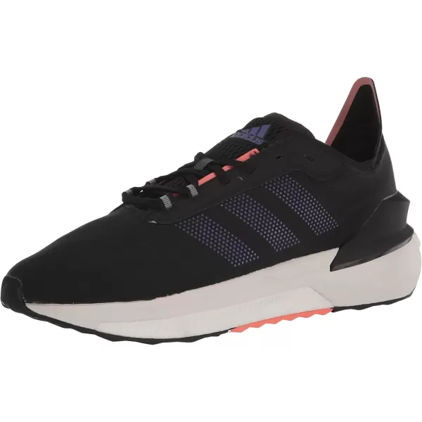 imageadidas UnisexAdult Avery Running ShoeBlackBlackCoral Fusion