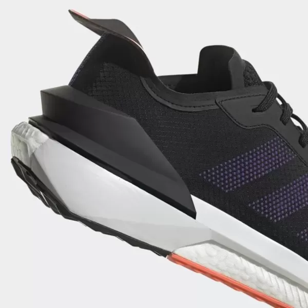 imageadidas UnisexAdult Avery Running ShoeBlackBlackCoral Fusion