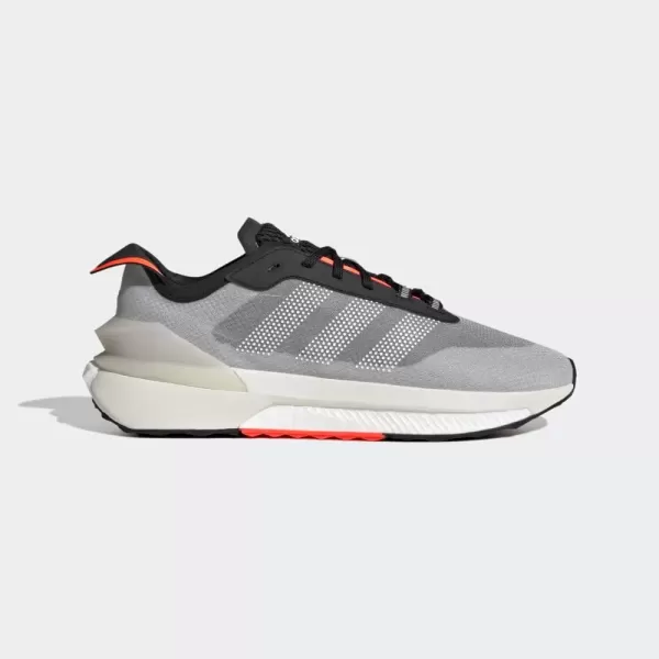 imageadidas UnisexAdult Avery Running ShoeBlackBlackSolar Red