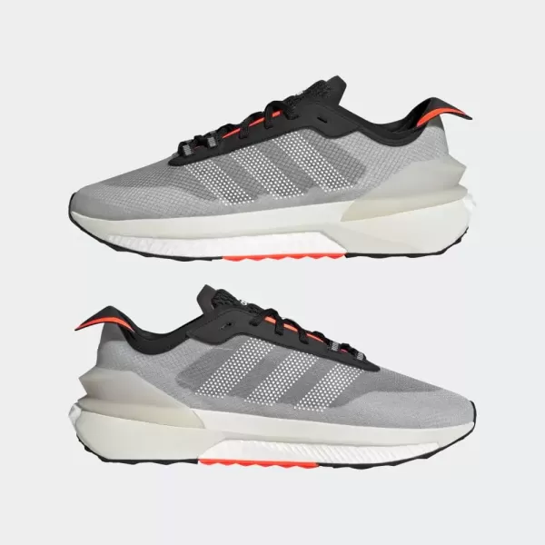 imageadidas UnisexAdult Avery Running ShoeBlackBlackSolar Red