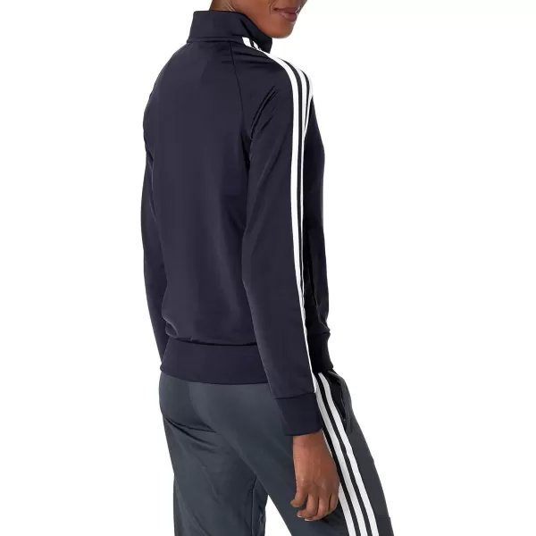 imageadidas Womens Essentials WarmUp Slim 3Stripes Track TopLegend Ink