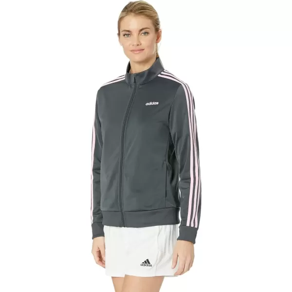 imageadidas Womens Essentials 3Stripe Track JacketDark Grey