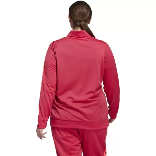 imageadidas Womens Essentials 3Stripe Track JacketPower PinkSignal Pink