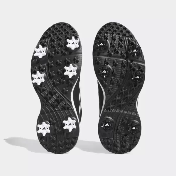 imageadidas Womens Tech Response 30 Golf ShoeCore BlackFootwear WhiteSilver Metallic