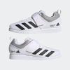 imageadidas Unisex Adult Powerlift 5 Weightlifting SneakerWhiteBlackGrey