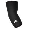 imageadidas Elbow Support Sleeve  Seamless and Smooth Elbow Support for Training Competitions and General Fitness  Ergonomic Design Nylon Trim  Durable ampamp Breathable  Black Red Logo Smalladidas Elbow Support