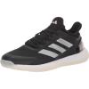 imageadidas Womens Adizero Ubersonic 41 Tennis ShoeCore BlackSilver MetallicWhite