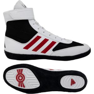 imageadidas Mens Combat Speed 5 Wrestling ShoeBlackWhiteRed