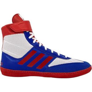 imageadidas Mens Combat Speed 5 Wrestling ShoeWhiteRoyalRed