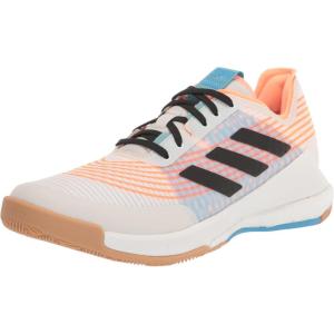 imageadidas Womens Crazyflight Mid Volleyball ShoeWhiteBlackBeam Orange