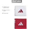 imageadidas Interval Reversible WristbandTeam Power RedWhite2