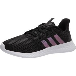 imageadidas Womens Puremotion Adapt Running ShoeBlackNoble PurpleWhite