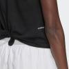 imageadidas Womens Club Knotted Tennis Tank TopBlackWhite