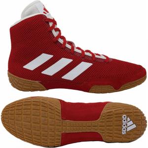 imageadidas UnisexAdult Tech Fall 20 Wrestling ShoesRedWhite