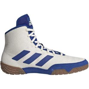 imageadidas UnisexAdult Tech Fall 20 Wrestling ShoesWhiteRoyal BlueGum