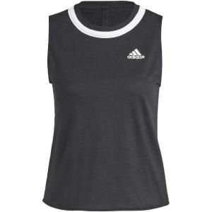 imageadidas Womens Club Knotted Tennis Tank TopBlackWhite