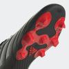 imageadidas Unisex Adult Goletto VIII Firm Ground Soccer ShoeBlackWhiteRed