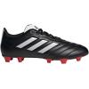 imageadidas Unisex Adult Goletto VIII Firm Ground Soccer ShoeBlackWhiteRed