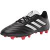 imageadidas Unisex Adult Goletto VIII Firm Ground Soccer ShoeBlackWhiteRed