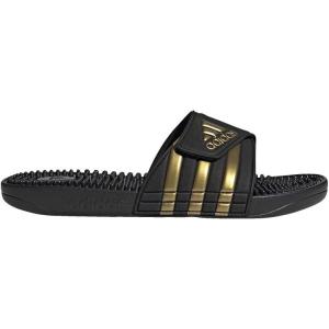 imageadidas UnisexAdult Adissage Slides SandalBlackGold MetallicBlack